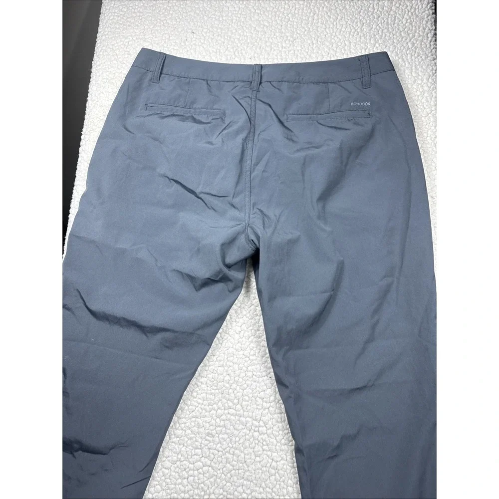 Bonobos Golf‎ Slim Fit Pants Mens 34 x 30 Gray Chino Stretch Casual Athleisure